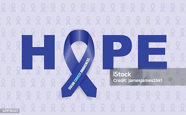 Colon Awareness Ribbon Stock Illustration - Download Image Now - Alertness, Cancer - Illness, Colon