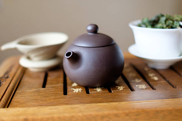 istock Teapot on the tea desk 529119388