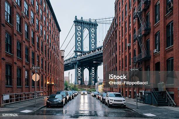 Manhattan Bridge In New York Stock Photo - Download Image Now - New York City, Street, Brooklyn - New York