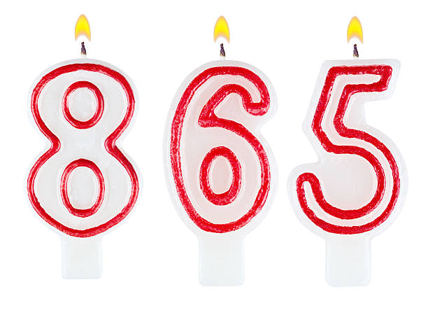 istock candles number eight hundred sixty-five isolated on white 529119657