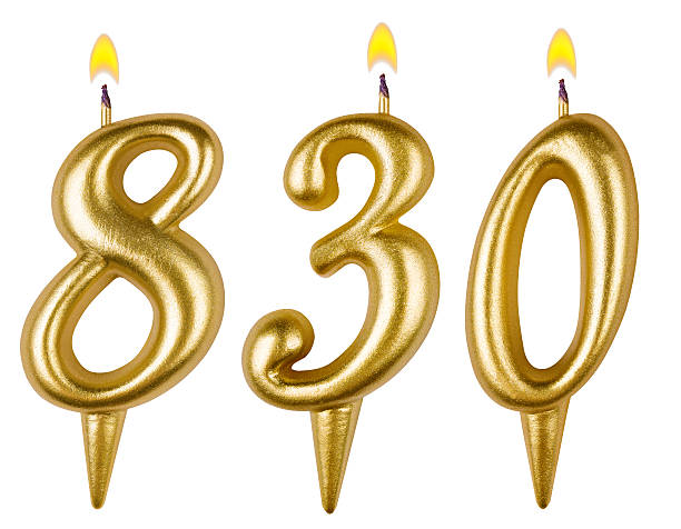 istock candles number eight hundred thirty isolated on white background 529119691