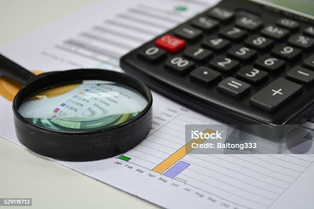 Business Analytics Calculator Financial Reports Stock Photo - Download Image Now - Analyzing, Backgrounds, Balance