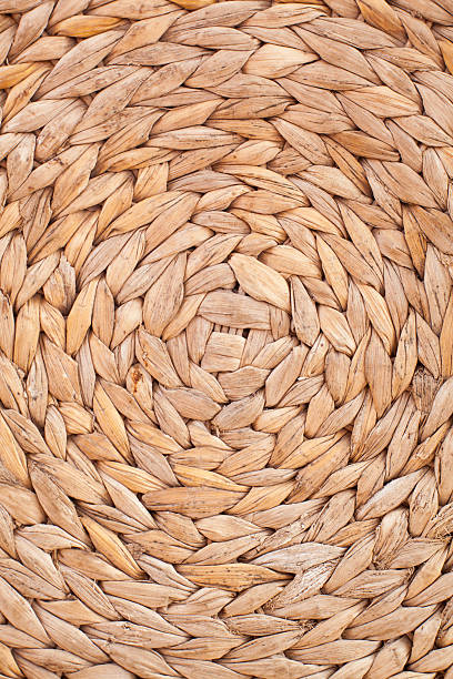 istock Circle handcraft bamboo weave texture abstract for background 529120888
