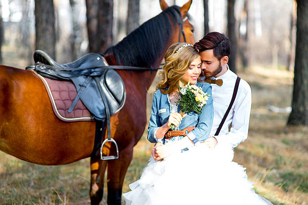 istock Wedding in country style in the woods 529122144