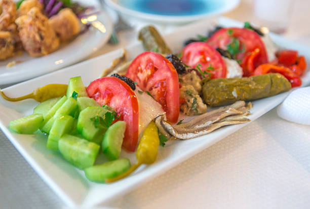 istock delicious mediteranean appetizer dish at thassos island kavala greece 529125716