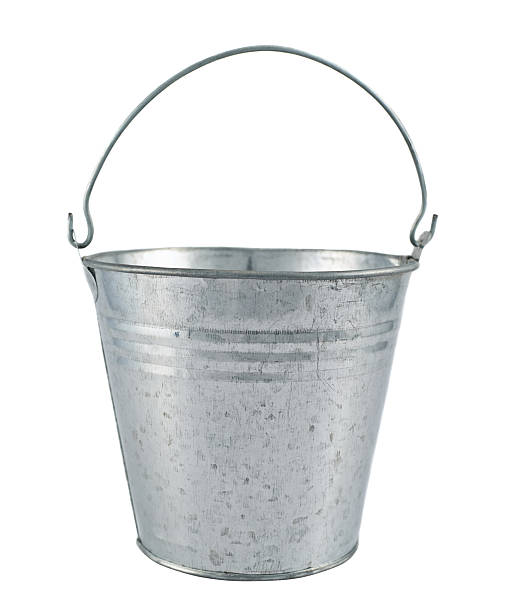 istock Metal zinc bucket isolated 529126420