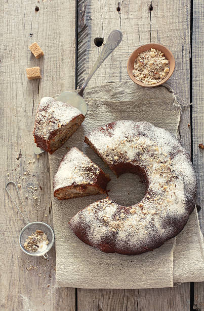 istock Homemade pie with nuts, poppy seeds and apples 529126758