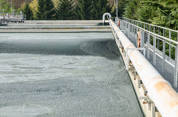 istock waste water treatment with biological mud 529130397