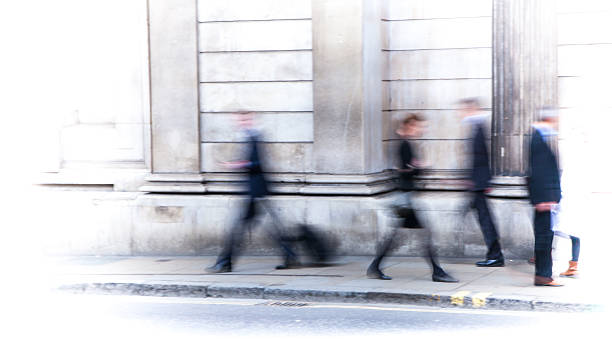 istock Walking people blur, London 529131556