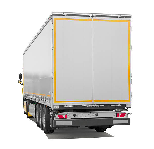 istock Semi-truck Trailer (isolated) incl. Shadows 529131827