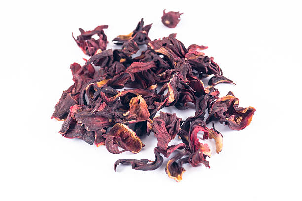 istock Hibiscus sabdariffa in white background 529132947
