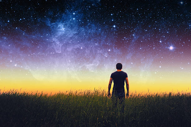 istock Man silhouette. Elements of this image furnished by NASA 529134982