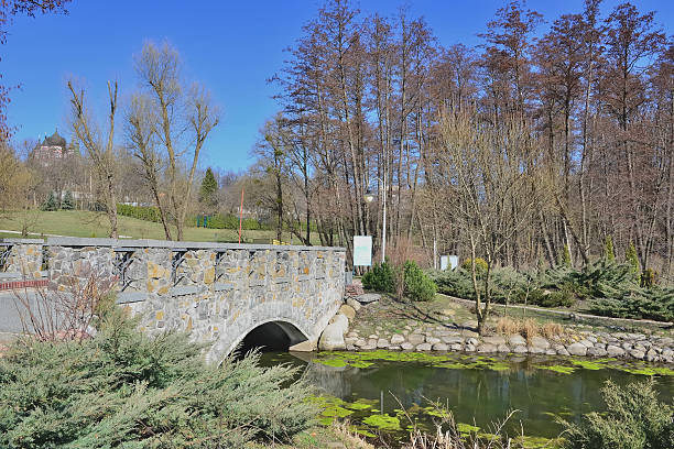 istock View of the bridge over the river 529136467