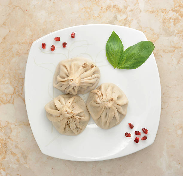 istock manti dumplings of dough with meat 529140638