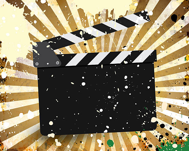 istock Movie clapperboard on a grunge 529140908