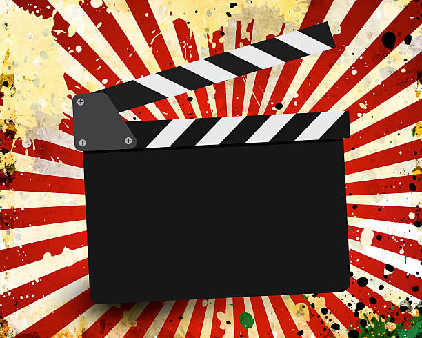 istock Movie clapperboard on a grunge 529141258