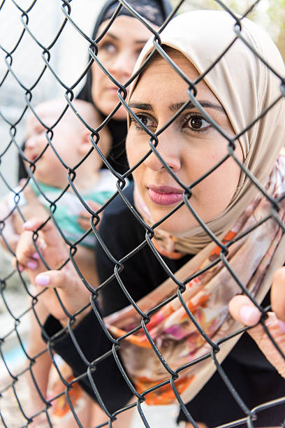 istock Sad refugee Middle eastern women (Real People) 529142868
