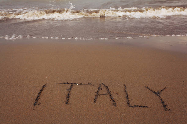 istock beach sand summer inscription on the sand 529157367