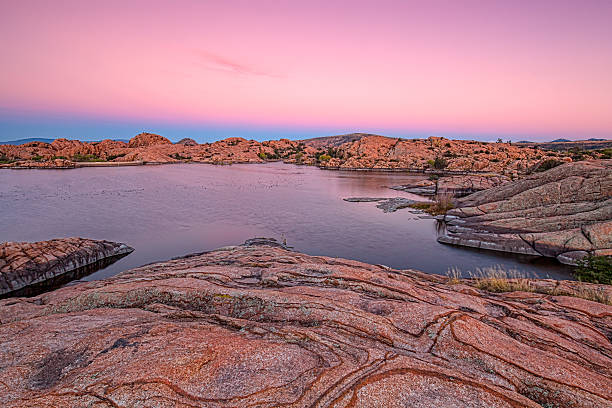 istock Scenic Lake landscape at Sunset 529161379