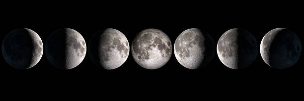 Moon phases, elements of this image are provided by NASA Moon phases, elements of this image are provided by NASA number 3 photos stock pictures, royalty-free photos & images