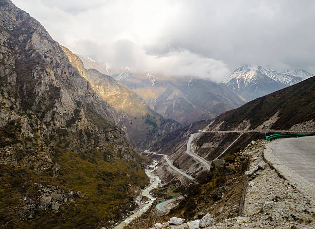 istock Road between the mountains in Tibet 529161793
