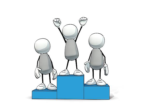 istock little sketchy men on winner's pedestral 529162219
