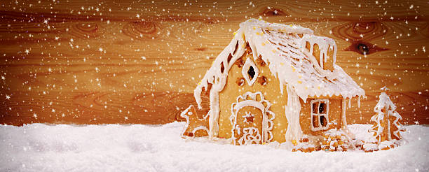 istock Winter Holiday Gingerbread house. 529176299