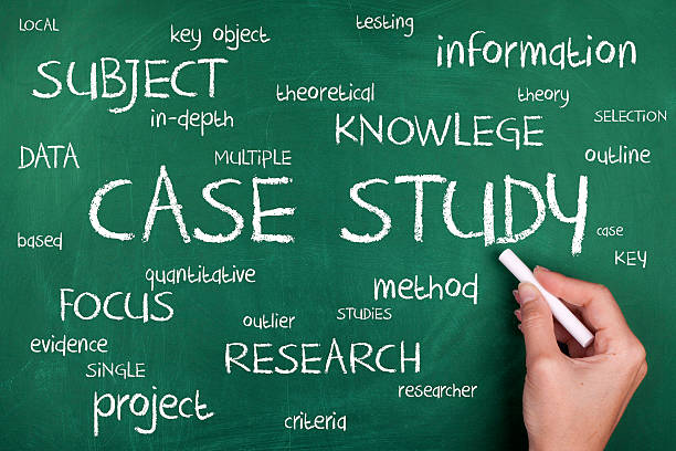 Case Study Word Cloud Concept stock photo