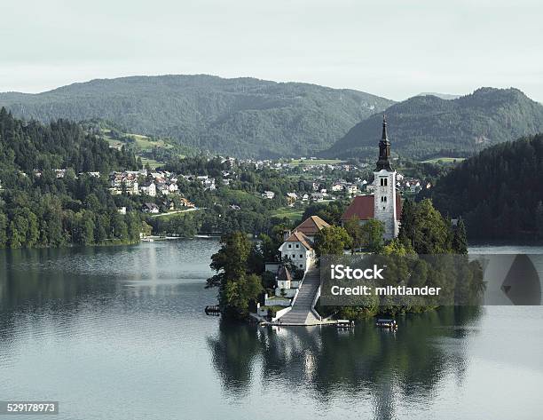 Bled Stock Photo - Download Image Now - Aerial View, Bled - Slovenia, Castle