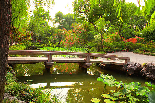 istock Bridge in Humble Administrator's Garden, Suzhou, China 529179081