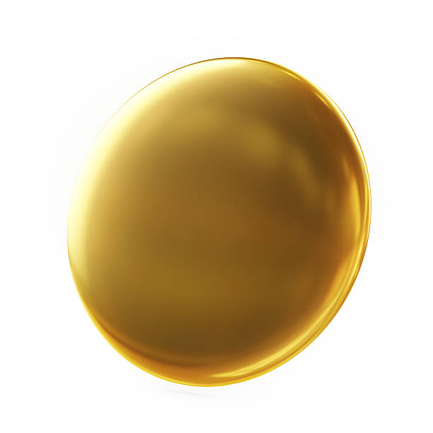 istock Golden Badge Isolated on White background 529193343