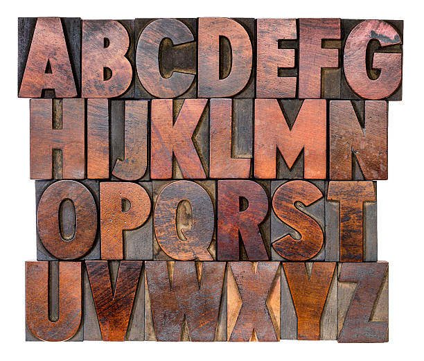 istock alphabet in vintage wood type 529194231