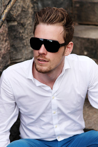 istock Young serious fashion model 529194363