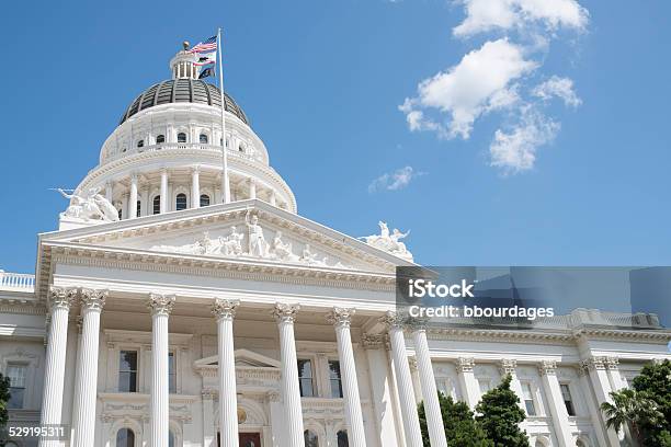 Foto de Califórnia Capitol Building e mais fotos de stock de Capitólio Estatal - Capitólio Estatal, Califórnia, Sacramento - Califórnia