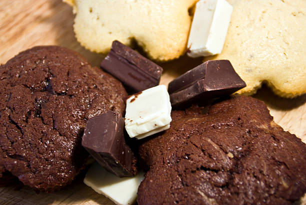 istock Dessert with black and white chocolate 529195791