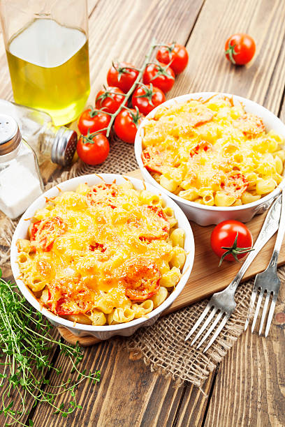 istock Pasta baked with tomato and cheese 529195801