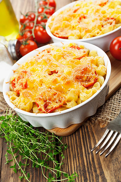 istock Pasta baked with tomato and cheese 529195807