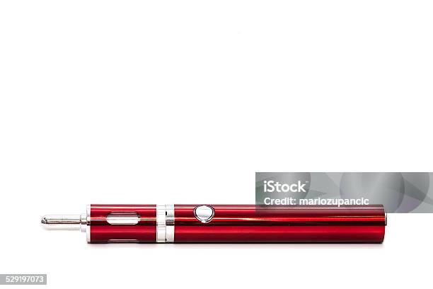 Ecigarettes Red Isolated On White Background Stock Photo - Download Image Now