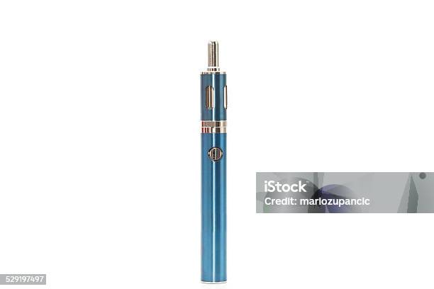 Ecigarettes Blue Isolated On White Background Stock Photo - Download Image Now