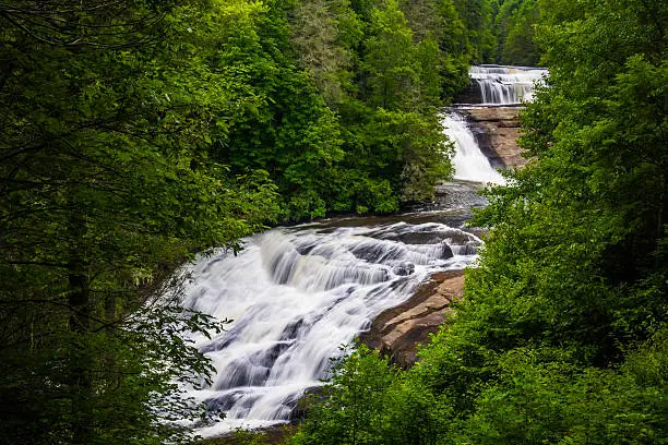 Photo of View of Triple Falls, in Dupont State Forest, North Carolina.