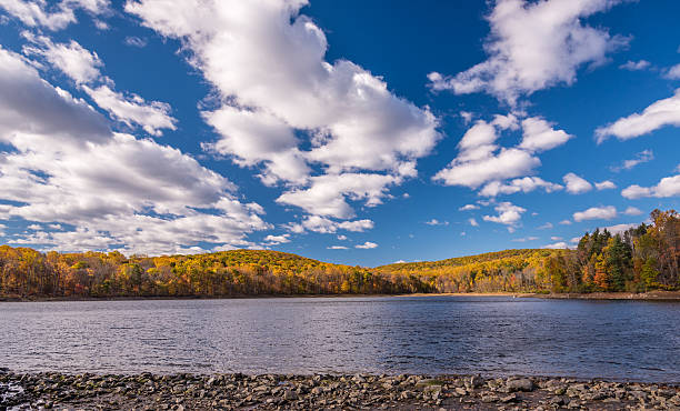 istock Clyde Potts Reservoir, Mendham, NJ in Fall 529205931