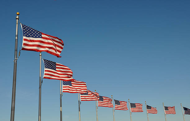 istock American Flags at the Washington Monument 529206019