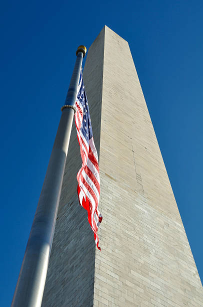 istock American Flag in Front of Washington Monument 529206027