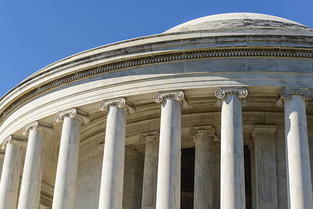 istock Pillars at Jefferson Memorial Building 529206055