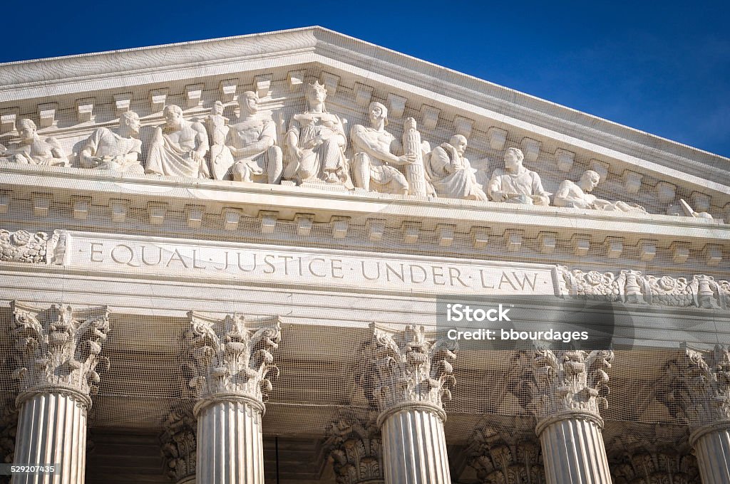 United States Supreme Court United States Supreme Court in Washington DC Architectural Column Stock Photo