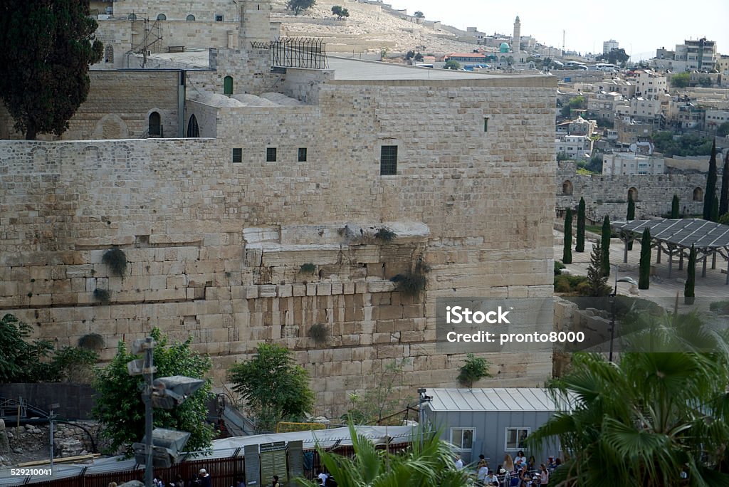 Robinson's Arch Wide shot of Robinson's Arch. The ruins of a Temple era overpass that was destroyed during the Jewish Revolt against the Romans. The arch is named after Biblical scholar Edward Robinson who identified its remnants in 1838. Archaeology Stock Photo