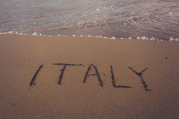 istock beach sand summer inscription on the sand 529210251