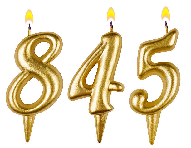 istock candles number eight hundred forty-five isolated on white 529210843