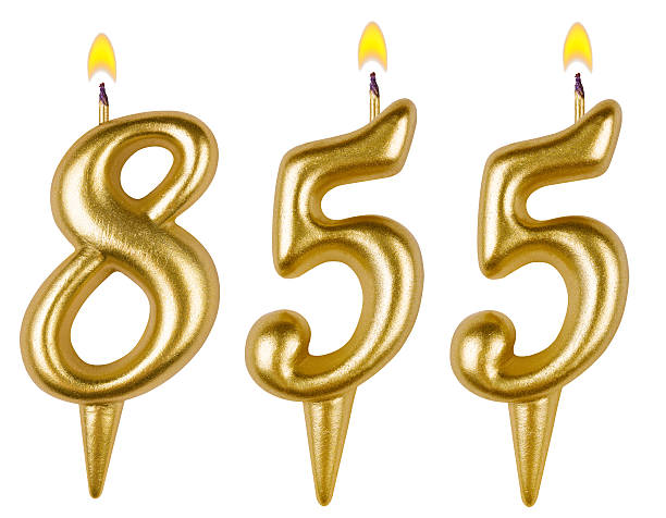 istock candles number eight hundred fifty-five isolated on white 529211291