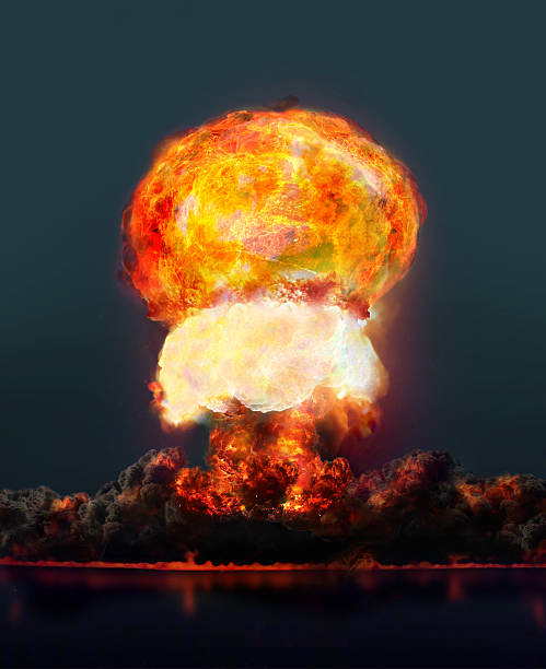 nuclear explosion Digitally rendered nuclear detonation hydrogen bomb stock pictures, royalty-free photos & images